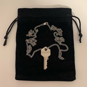 The Giving Keys Classic Silver “Courage” Key Necklace